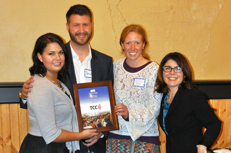 Volunteer award winners with Encompass staff
